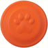 Soft Durable Dog Frisbee for Fetch, Tug, and Water Play – Non-Toxic Rubber Flying Disc with Paw Print Design, Perfect for Outdoor Training, Beach, and Pool Fun with Large, Medium, and Small Breeds (S, Orange)