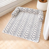 Ultra-Soft Plush Pet Sofa Bed with Bolster Support, Washable Couch Protector Mat for Cats and Small to Medium Dogs, Multi-Scenario Use for Home, Car, or Outdoor (M, Grey)