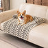 Ultra-Soft Plush Pet Sofa Bed with Bolster Support, Washable Couch Protector Mat for Cats and Small to Medium Dogs, Multi-Scenario Use for Home, Car, or Outdoor (S, Black)