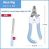 Professional Pet Nail Clipper Set with Safety Guard, Designed for Easy and Stress-Free Claw Trimming at Home, Suitable for Cats and Dogs of All Sizes (L, Blue)