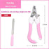 Professional Pet Nail Clipper Set with Safety Guard, Designed for Easy and Stress-Free Claw Trimming at Home, Suitable for Cats and Dogs of All Sizes (L, Pink)