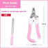 Professional Pet Nail Clipper Set with Safety Guard, Designed for Easy and Stress-Free Claw Trimming at Home, Suitable for Cats and Dogs of All Sizes (S, Pink)