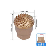 Wood Carving Grinding Head for M14 Angle Grinder, Carbon Steel Polishing Wheel Attachment for Woodworking, Sculpting, Tea Tray Sanding and Surface Finishing Tasks (30mm)