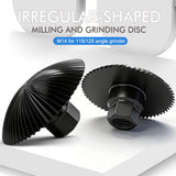 Versatile Shaping Milling Disc for M14 Angle Grinder, Carbon Steel Carving Wheel for Metal Grinding, Wood Sanding and Sculpting Applications (70mm)