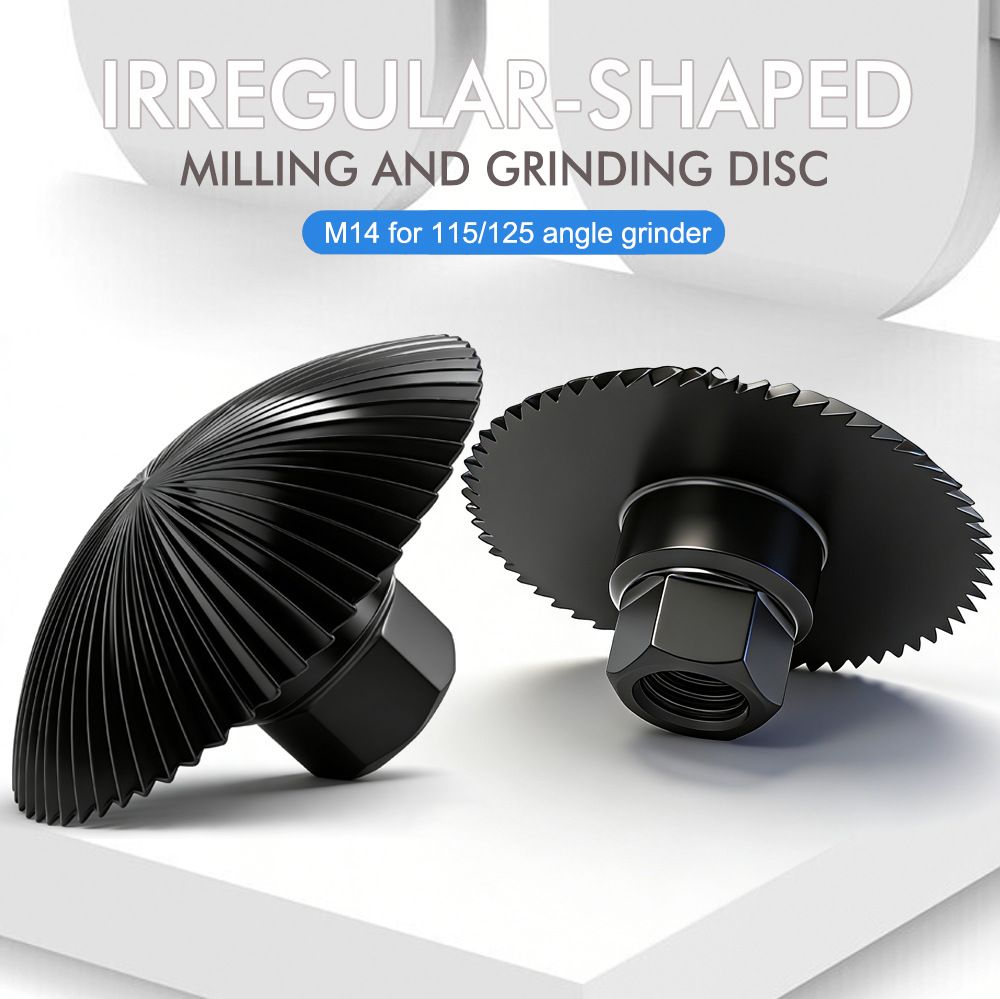 Versatile Shaping Milling Disc for M14 Angle Grinder, Carbon Steel Carving Wheel for Metal Grinding, Wood Sanding and Sculpting Applications (70mm)