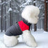 Winter Pet Dog Padded Vest with Waterproof Shell, Warm Fleece Lining, and Leash Attachment Ring for Outdoor Cold Weather Walks (S, Red)