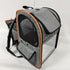 Foldable Expandable Pet Carrier Backpack for Cats and Small Dogs, Breathable Mesh Travel Carrier for Outdoor Adventures and Vet Visits (Gray)