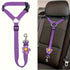 Dog Seat Belt for Car, Pet Car Safety Restraint with Adjustable Straps and Zinc Alloy Hook, Perfect for Securing Your Dog in Vehicle, Ideal Car Safety Strap for Small to Large Dogs, Great Christmas Gift for Pet Lovers (Purple)