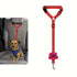 Dog Seat Belt for Car, Pet Car Safety Restraint with Adjustable Straps and Zinc Alloy Hook, Perfect for Securing Your Dog in Vehicle, Ideal Car Safety Strap for Small to Large Dogs, Great Christmas Gift for Pet Lovers (Red)