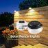 Solar Powered Fence Light with Durable ABS+PC Housing, Monocrystalline Silicon Panel, and Adjustable Mounting Clip for Outdoor Garden, Patio, Deck, and Walkway Illumination in Warm White or Cool White (8PCS, White Housing‑Cool White Light)