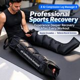 Air Compression Leg Massager Boots for Post-Workout Recovery and Daily Leg Relaxation, Full-Wrap Design with Breathable Fabric and Easy-Grip Zipper, Ideal for Gym and Home Use (A Pair)