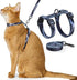 Adjustable Anti-Escape Cat Harness and Leash Set – Soft, Breathable, and Lightweight for Safe Outdoor Adventures with Your Feline Friend (Black)