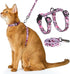 Adjustable Anti-Escape Cat Harness and Leash Set – Soft, Breathable, and Lightweight for Safe Outdoor Adventures with Your Feline Friend (Pink)
