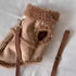 Cozy Pet Winter Vest with Leash Loop: Faux Suede & Plush Fleece Warm Coat for Small Dogs, Cats, and Puppies – Perfect for Autumn, Winter Walks, and Indoor Comfort (2XL, Brown)(Leash not included)