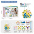 Kids 3D Soft Magnetic Building Tiles Toy Set, Creative DIY Puzzle Blocks for Ages 3+ - Develops Fine Motor Skills & Imagination, Ideal Birthday Gift for Girls, Home Play STEM Learning Kit (100PCS)