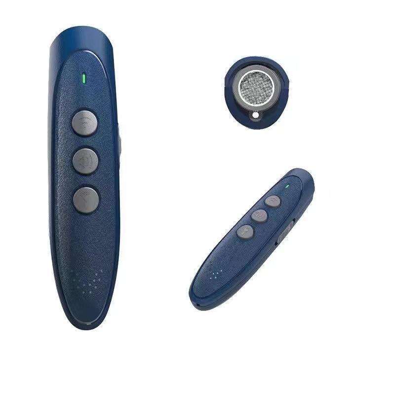 Handheld Ultrasonic Anti-Barking Training Device for Dogs, Safe and Humane Deterrent with LED Light, Indoor and Outdoor Use (Navy)