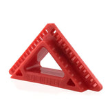 Precision Trim Positioning Tool for Door and Window Casing Installation, Woodworking Spacing Gauge with Graduated Edge and Triangle Cutout for Consistent Home Improvement Layouts (Red)