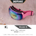 Kids Snow Goggles with Large Spherical Lens, Double-Layer Anti-Fog HD Lens, UV400 Protection, Adjustable Elastic Strap, Ideal for Skiing, Snowboarding & Winter Outdoor Sports (B)