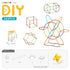 DIY Flexible Straw Building Blocks for Kids Ages 3-6, Creative Educational Construction Toy Set with Bendable Straws and Connectors, 112/242/723 Pieces for 3D Geometry and Imaginative Play (242PCS)