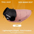 Keep Your Pup Cozy and Visible This Winter – Waterproof, Insulated Dog Coat with Reflective Strips, Front Zipper, D-Ring Leash Attachment, and Adjustable Fit for Daily Walks and Outdoor Adventures (M, Pink)