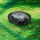 Weatherproof Robot Mower Cover with Drawstring Closure, UV-Resistant Oxford Fabric Protective Shell for Outdoor Storage, Fits Most Automatic Lawn Mowers with Zippered Carry Bag for Convenient Storage (600D(44.5"×39.4"))