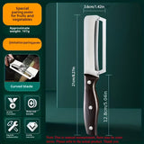 Heavy-duty stainless steel vegetable peeler and slicer - multi-functional kitchen tool with straight blade and ergonomic non-slip handle.