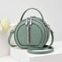 Ladies Handbag Round Handbag Croc-Embossed Handbag Tassel Handbag High-Quality - Green - Size L
