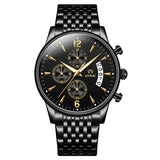 Men'S Watch Business Watch Sports Watch Multifunctional Watch Quartz Watch - Black - Size Man