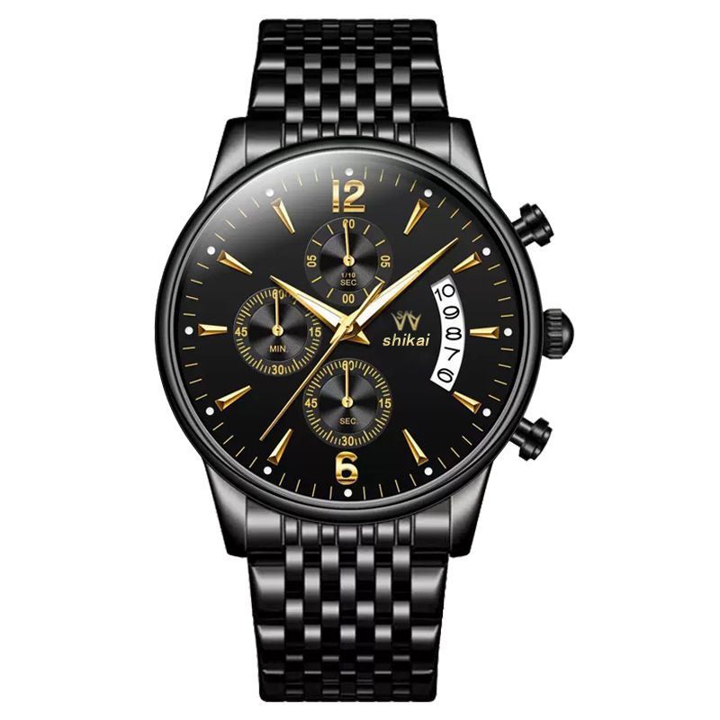 Men'S Watch Business Watch Sports Watch Multifunctional Watch Quartz Watch - Black - Size Man