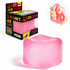 Ice Cube Squishy Toy 5.5*5.5cm Slow Rising Stress Relief Fidget Toy Soft Squeeze Sensory Toy for Kids and Adults(Pink)
