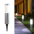 Solar LED Garden Pathway Light Silver Cool White Outdoor Landscape Lamp Waterproof with Automatic Light Sensor for Yard Walkway Driveway 1 Pack