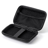 Portable Hard Carrying Travel Case in Black - Waterproof Electronics Organizer Pouch for Charger Cables | Universal Cable