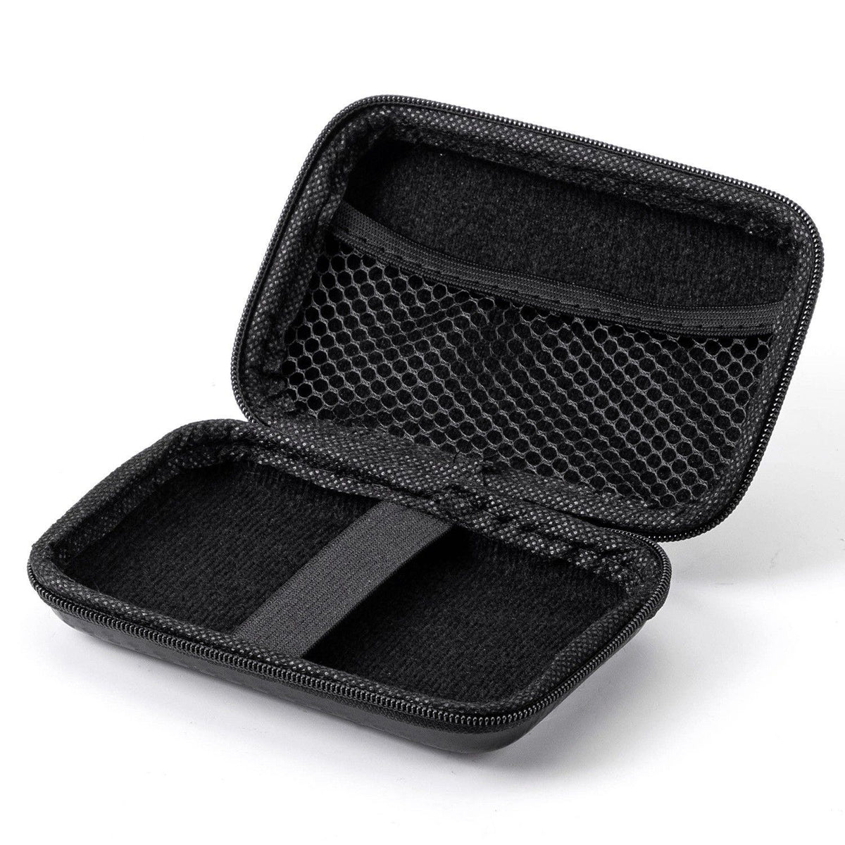 Portable Hard Carrying Travel Case in Black - Waterproof Electronics Organizer Pouch for Charger Cables | Universal Cable