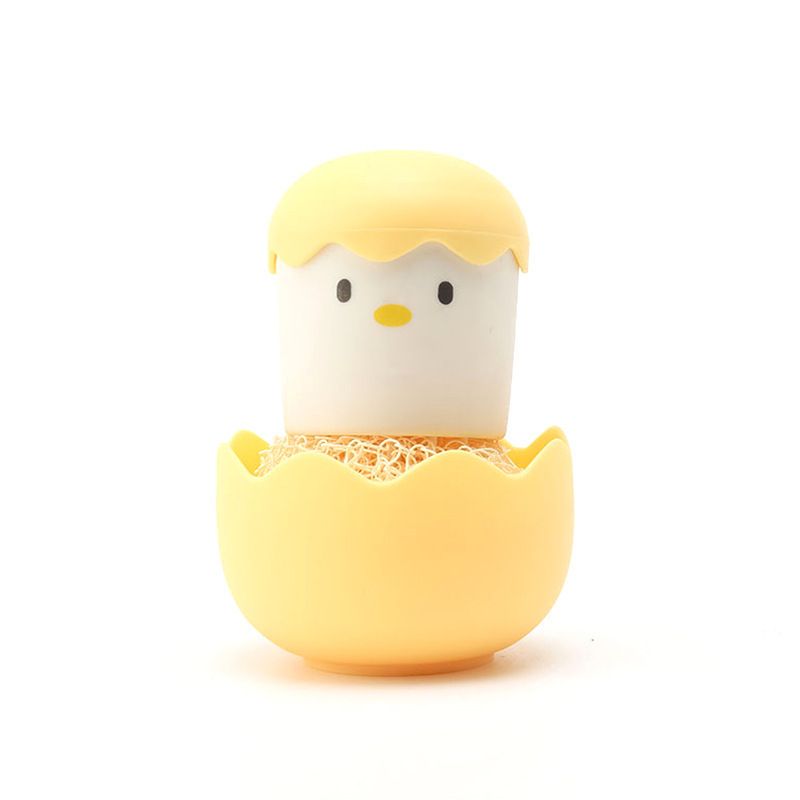 Kitchen Cleaning Brush Creative Egg Shell Chicken Brush Cartoon Cleaning Ball Washing Tool Household Cleaning Brushes