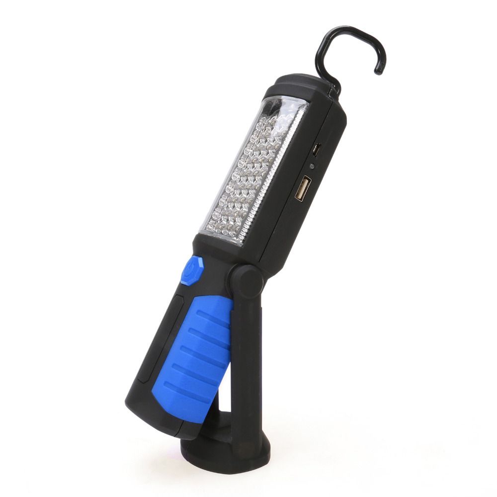 Rechargeable Work Light Portable LED Multi-use Magnetic Flashlight with Hanging Hook, Waterproof Work Flashlight for Car Repair