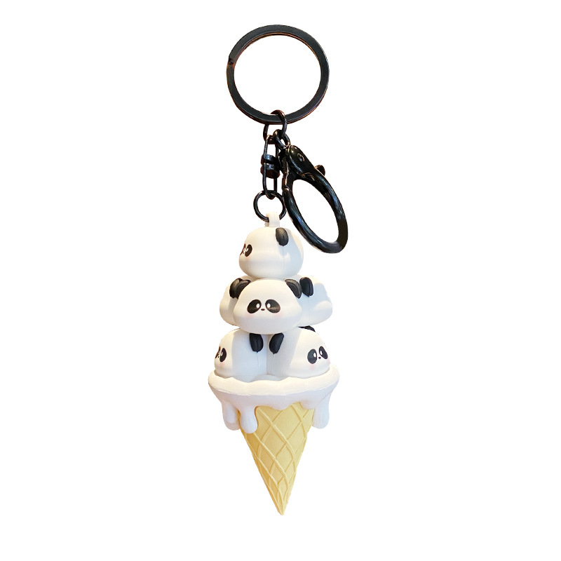 Ice Cream Keychain Small Animal Decor Delicate Animal Keychain Charms  Animal Keychain Bag Pendants Pendant Keychain