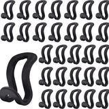 Velvet Hanger Connector Hooks for Closet Space Saving Cascading Hanger Organizer, Black, 20 Pack  Hanger Connection Hook