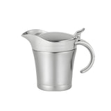 Double Insulated Gravy Boat - Stainless Steel Sauce Jug with Hinged Lid Hinged Lid Ideal for Gravy or Cream at Thanksgiving(450ML)