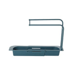 Sink Holder,Expandable Storage Drain Basket Rack with Dish Cloth Hanger and Sponge Soap Holder Drainer Sink Tray for Home