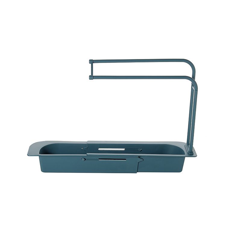 Sink Holder,Expandable Storage Drain Basket Rack with Dish Cloth Hanger and Sponge Soap Holder Drainer Sink Tray for Home