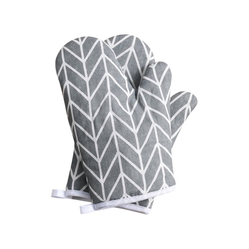 Oven Mitts and Potholders BBQ Gloves-Oven Mitts and Pot Holders with Recycled Infill Silicone Non-Slip Cooking Gloves （a pair）