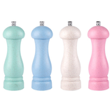 Wheat Orange Straw Pepper Grinder Coarse Salt Pepper Grinder Spice Bottle Manual Pepper Grinder, bubble bag （4pcs）