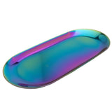 Towel Tray Storage Tray Dish Plate Tea Tray Fruit Trays Cosmetics Jewelry Organizer Candle Tray, Rainbow
