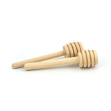 2Pcs Honey Dipper Sticks-Wooden Honey Dipper,Mini Honeycomb Stick, Honey Stirrer Stick for Honey Jar Dispense Wedding Party Gift