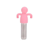 Infuser for Loose Leaf Tea Cute Tea Strainer Stainless Steel Extra Fine Mesh Tea Steeper Filter for Cup Mug Silicone Handle （2pc）