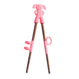 2 pcs kid chopsticks, learning chopsticks helper for kids, training chopsticks with animals for beginners