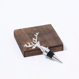 Deer Head Wine Stopper - Unique Rustic Decor Bar Accessory for Wine Preservation, Ideal Wine Lover Gift