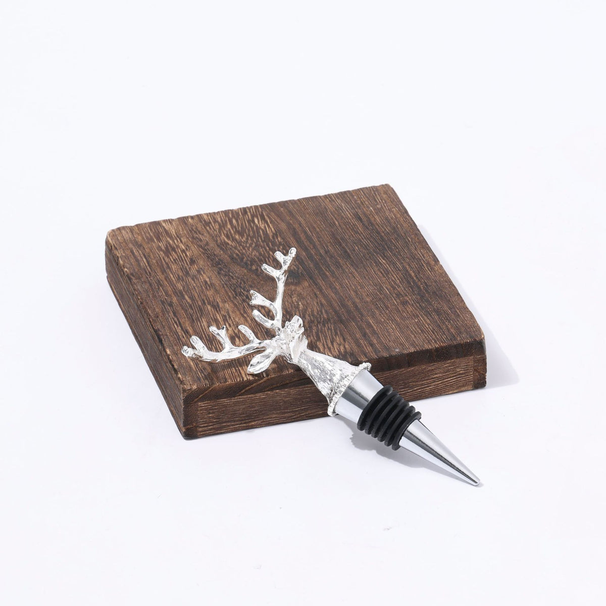 Deer Head Wine Stopper - Unique Rustic Decor Bar Accessory for Wine Preservation, Ideal Wine Lover Gift