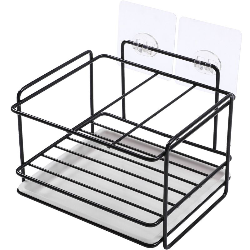 Kitchen Sponge Holder Sink Organiser Dishwashing Liquid Soap Brush Towel Drainer Rack Bathroom Storage