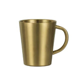 Stainless Steel Cups with Handles, Metal Mug, Double Wall Drinking Cups for BBQ/Home/Office/Party – Tyrant Gold